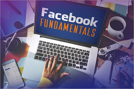 Facebook Fundamentals on Laptop